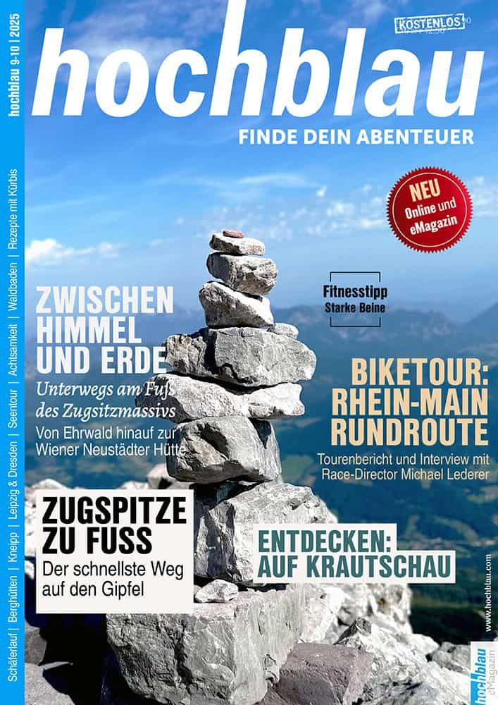 Titelbild des hochblau Magazins