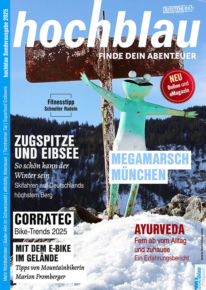 hochblau Magazin Sonderausgabe 2025 Das Cover der hochblau Magazin Sonderausgabe 2025
